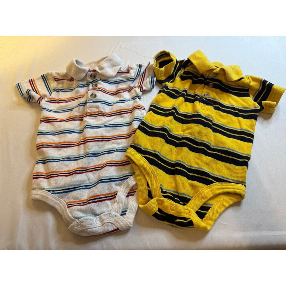 Wonder Kids Brand, (Lot) Of 2 Boy’s Onesies, 12 Months, One Piece Baby Clothing